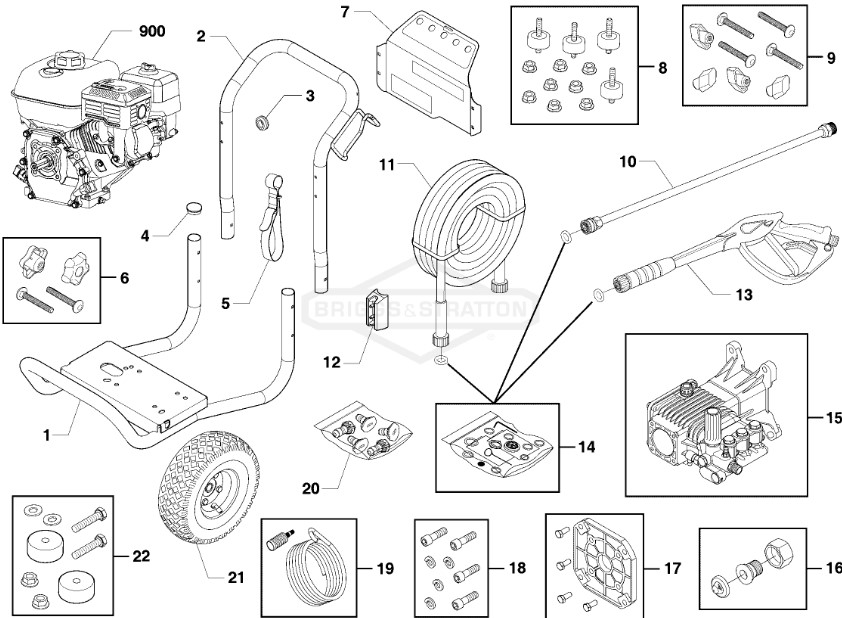 Husqvarna 3700 psi model 020695 power washer replacement parts & manual